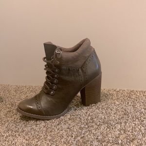Deep brown ankle boots